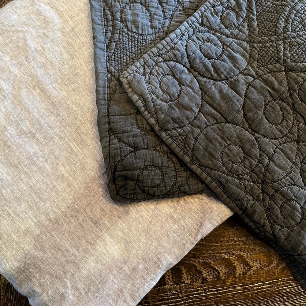 Potterybarn King Duvet & Two Potterybarn Full Shams